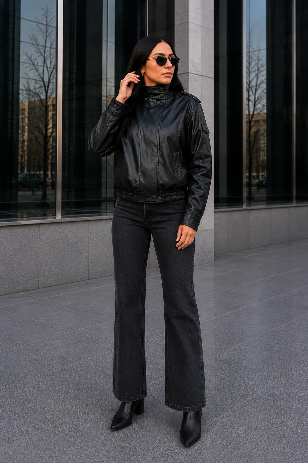 jaqueta de couro fake feminina premium – estilo elegante e moderno | tendência 2026 jaqueta de couro fake feminina premium – estilo elegante e moderno | tendência 2026